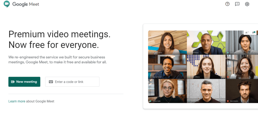Google Meet: Premium video meetings. Now free for everyone. 