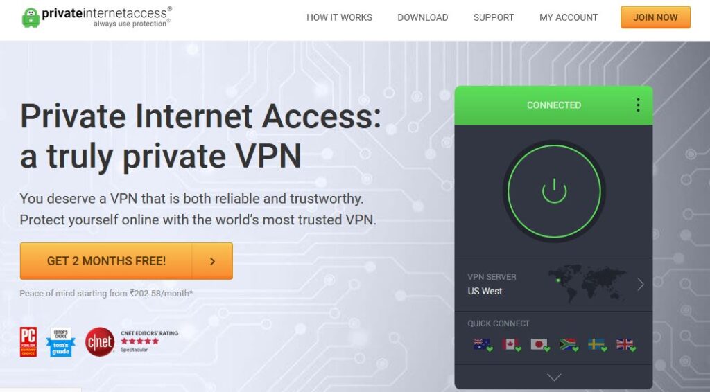 Protect Yourself Online With the Private Internet Access VPN.
