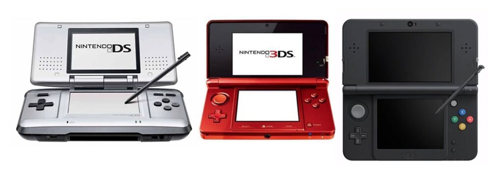 Nintendo DS handheld game console. 