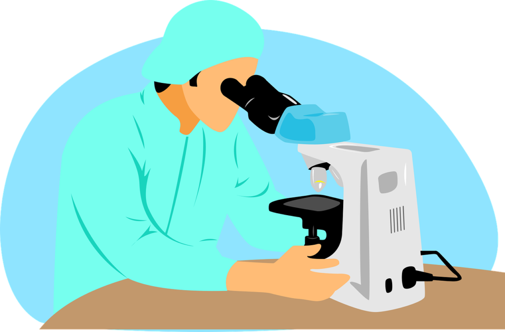 Doctor, Scientist, Microscope, Lab Equipment, Biologist