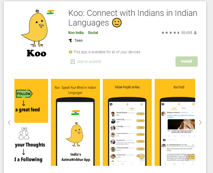 Koo App: Connect with Indians in Indian Languages