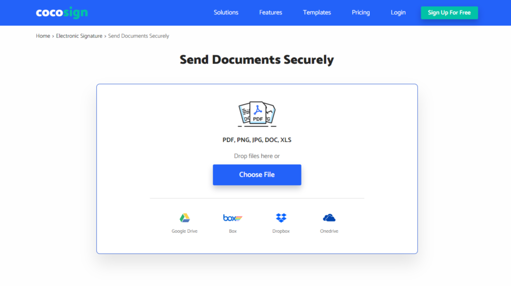 CocoSign Electronic Signature Generator - Send Documents Securely