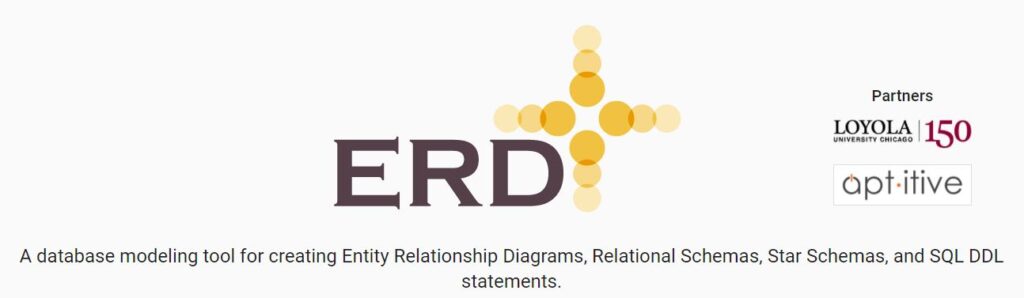 ERDPlus - A database modeling tool for creating Entity Relationship Diagrams, Relational Schemas, Star Schemas, and SQL DDL statements.