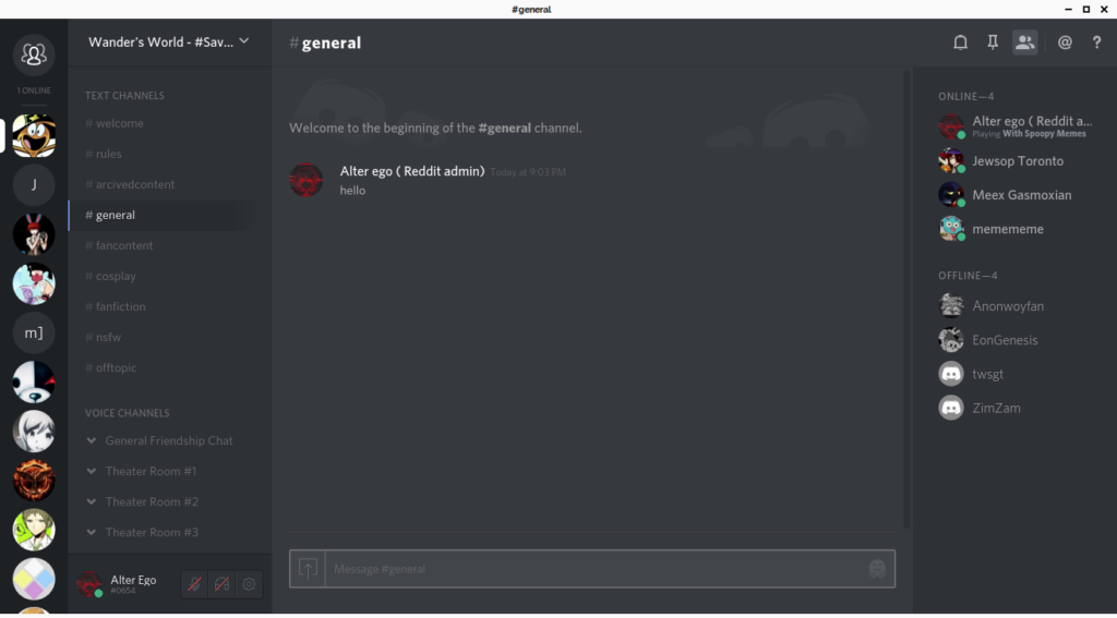 Discord voice channel 