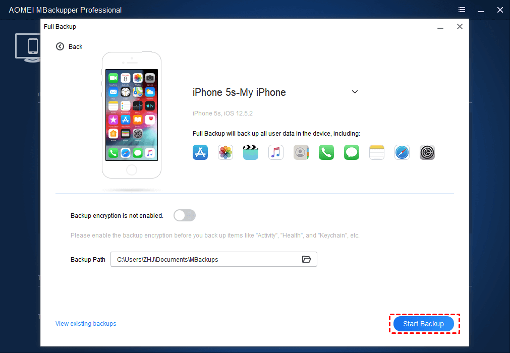 2 Steps to Backup iPhone to Synology NAS 1