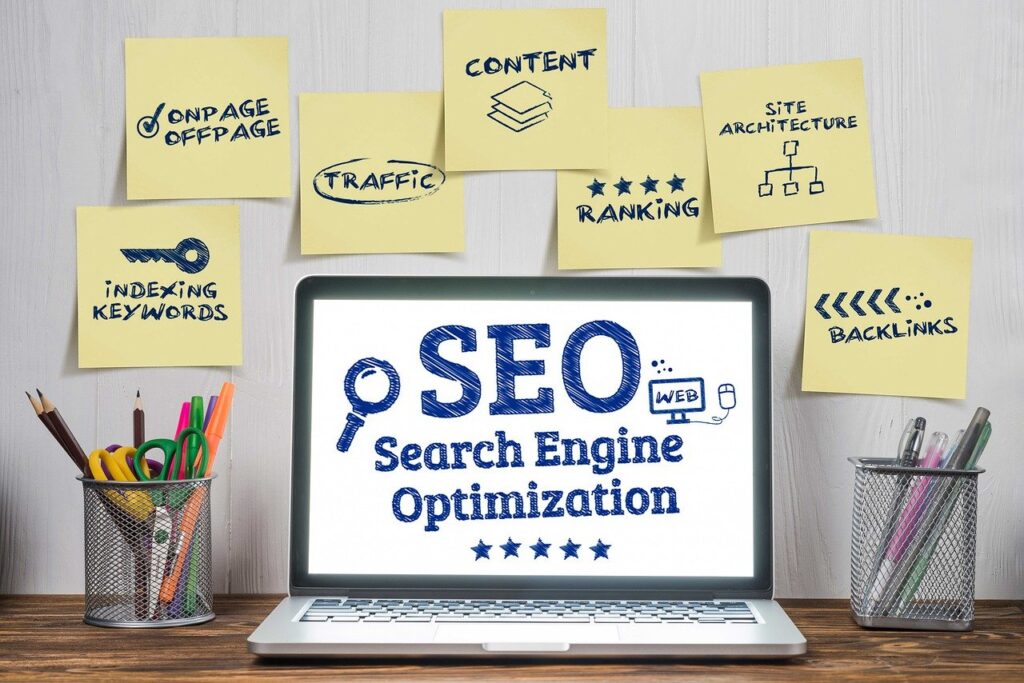 Search Engine Optimization (SEO), Indexing Keywords, On-Page SEO, Off-Page SEO, Search Engine Traffic, SEO Content, SEO Ranking, Site Architecture, Backlinks.