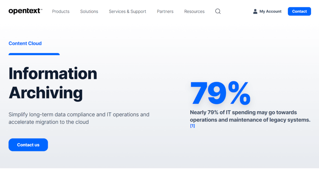 Opentext Information Archiving