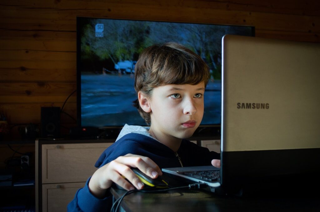 Boy, The internet, Online Games image