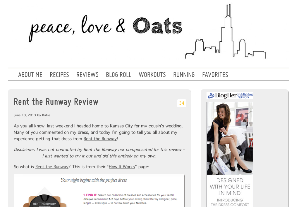 Rent the Runway Review by Katie