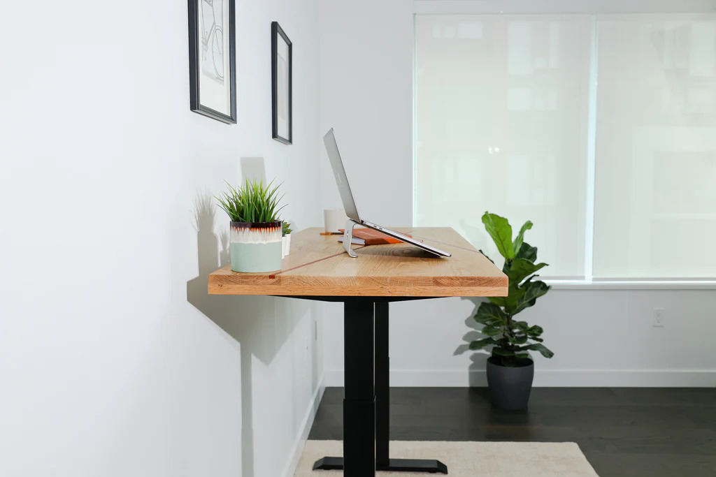 Standing Desk with Solid Wood Top