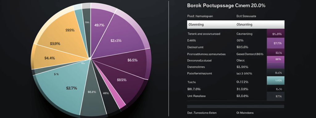 A pie chart example on the left with a legend to the right