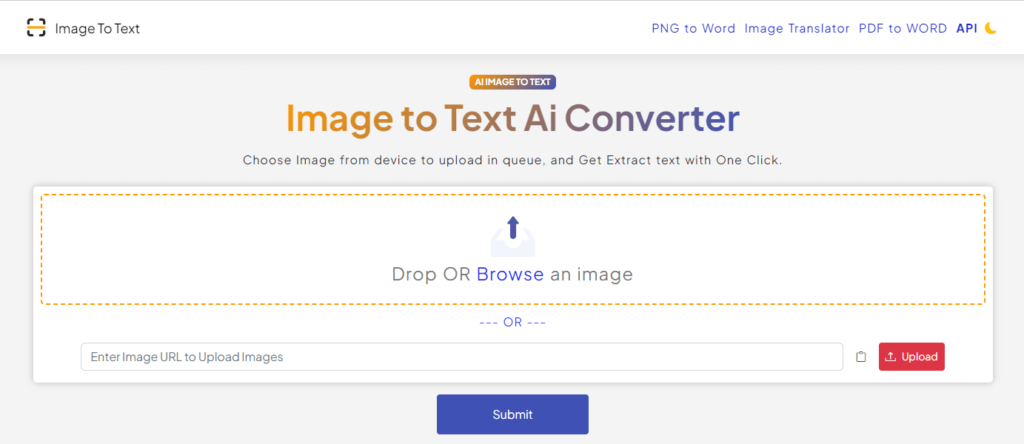Image to Text AI Converter, AI Image to Text.