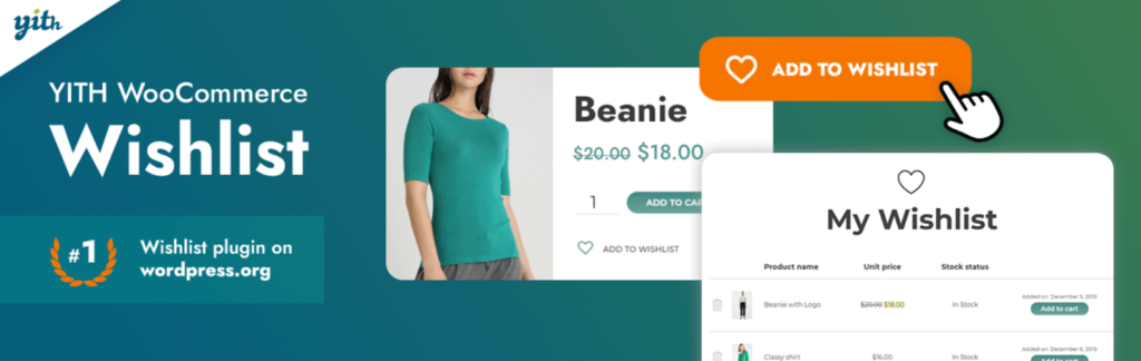 YITH WooCommerce Wishlist plugin